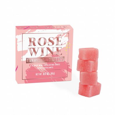 Gift Republic Exfoliation Cubes Rose Wine Gift Republic Scrub Kubussen Rosé Wijn