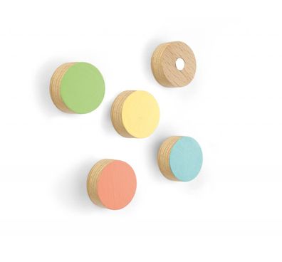 Trendform Magnet Timber Round set van 5 verschillende