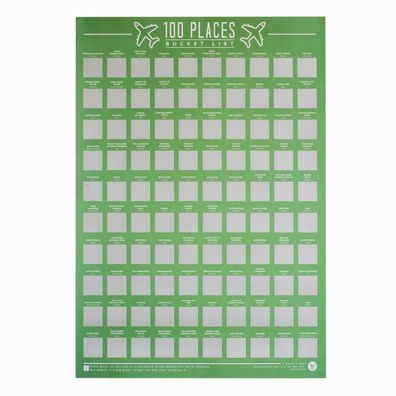 Gift Republic Kraskaart - 100 Plaatsen