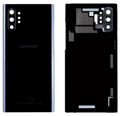Original Samsung Galaxy Note 10+ Plus N975F Akkudeckel Aura Black Schwarz Gut