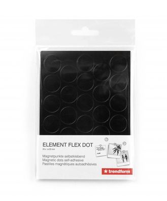 Trendform Magnetic Element Dot Flex set van 28 Zwart