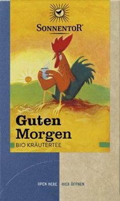 Sonnentor 3x Guten Morgen Kräutertee, Doppelkammerbeutel 27g