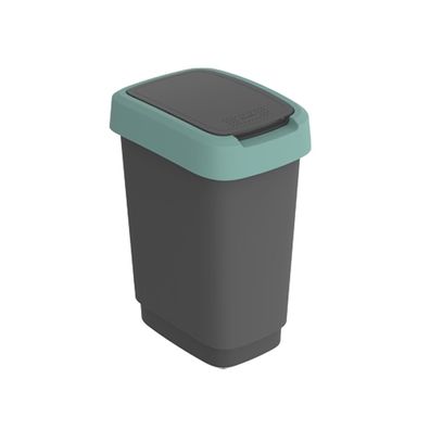 Abfallsammler Swingeimer 10L Mülleimer mit Schwing Klappdeckel Kunststoff (Gr. Klein)