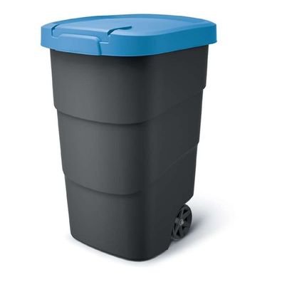 Müllbehälter mit Rädern Deckel Mülltonne Müllgroßbehälter Großmülltonne 110L