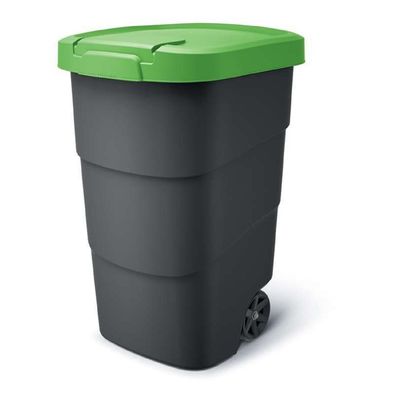 Müllbehälter Rädern Mülltonne Müllgroßbehälter Großmülltonne 110L Grün