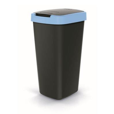 Abfallsammler Mülleimer Abfallkorb mit Schwing- und Klappdeckel Hellblau 25L