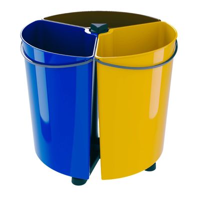 Abfalleimer Mülleimer Smarteco Sortier Abfallbehälter 3 Fächer 3x 11.7L drehbar
