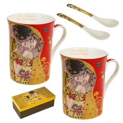 Kaffeetassen Porzellanset Porzelann Kaffeebecher 250ml Gustav Klimt