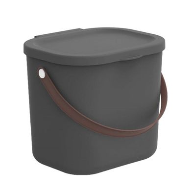 Aufbewahrungsbehälter Behälter Aufbewahrungsbox mit Deckel 6L Anthrazit