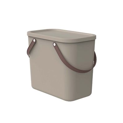 Aufbewahrungsbehälter Behälter Aufbewahrungsbox mit Deckel 25L Cappuccino