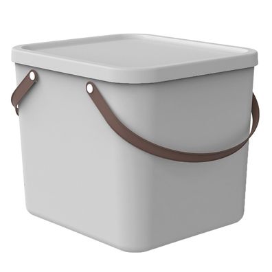 Aufbewahrungsbehälter Behälter Aufbewahrungsbox mit Deckel 40L Weiß