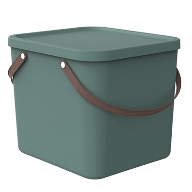 Aufbewahrungsbehälter Behälter Aufbewahrungsbox mit Deckel 40L Dunkelgrün