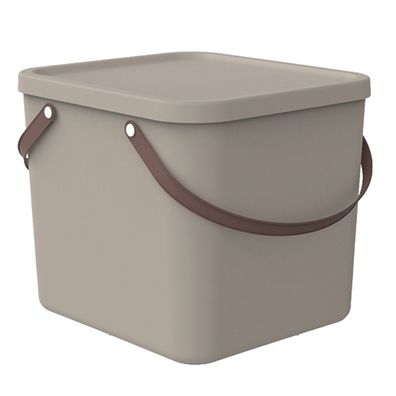 Aufbewahrungsbehälter Behälter Aufbewahrungsbox mit Deckel 40L Cappuccino