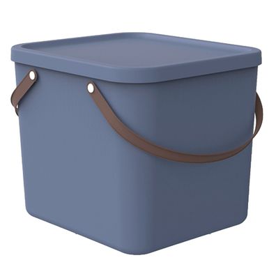 Aufbewahrungsbehälter Behälter Aufbewahrungsbox mit Deckel 40L Dunkelblau