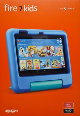 Amazon Fire 7 Kids Edition-Tablet (2022) 17,7 cm (7 Zoll) Display, 16 GB, rote ...