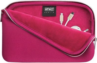 Artwizz Neopren Tasche für Kabel, Ladegerät Case Cover Schutzhülle berry