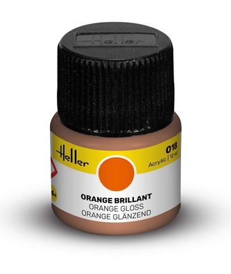 Heller 9018 Acrylfarbe 018 Orange 12ml Modellbaufarbe
