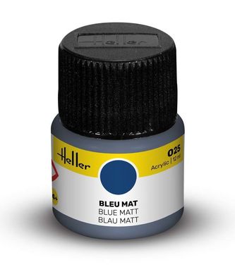 Heller 9025 Acrylfarbe 025 Blau matt 12ml Modellbaufarbe