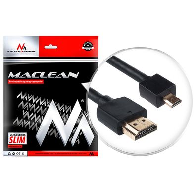 Kabel HDMI MicroHDMI Kabel 3D FullHD v 1.4 Audio Video Ehertnet vergoldet SLIM