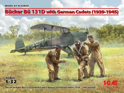 ICM 1:32 32034 Bücker Bü 131D w. German Cadets(1939-45) Limited
