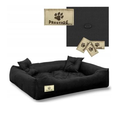 Hundebett Katzenbett Haustierbett Kuschelbett Bett Hundekorb 40x30 cm Schwarz