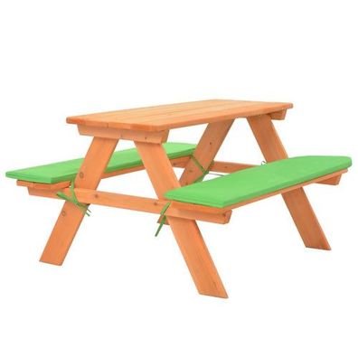 Kinder-Picknicktisch mit Bänken 89×79×50 cm Massivholz Tanne