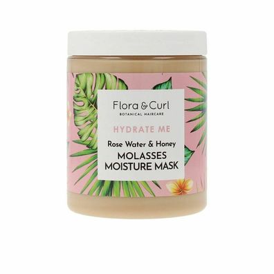 Flora and Curl Hydrate Me Rose Water y Honey Molasses Moisture Mask 300ml
