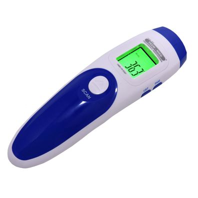 Elektronische Infrarot Thermometer Berührungslose IR-Sensorsonde Weiß-Blau