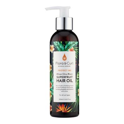 Flora and Curl Protect Me African Citrus Superfruit Hair Oil 200ml