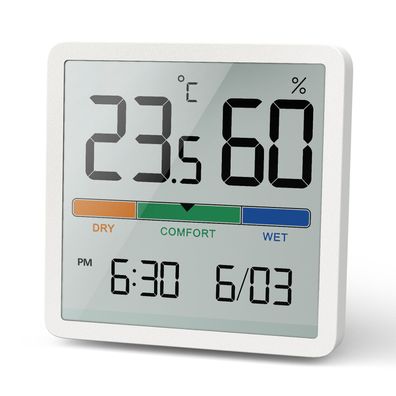 Thermometer Hygrometer GreenBlue GB380 Luftfeuchtigkeit Zeit und Datumsanzeige