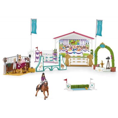 Spielzeug Freundschaftsturnier für Pferde Playset Spielzeugfiguren Horse Club