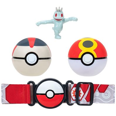 Pokémon Clip and Go Pokéball Gürtel Set Wiederball Timerball Machollo