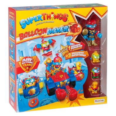 Spielzeug Action Figur SuperThings Rivals of Kazoom Balloon Boxer mit Fahrzeug