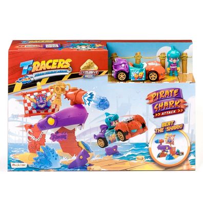 Spielzeug T-Racers Pirate Shark Playset exklusives Fahrzeug Spielset