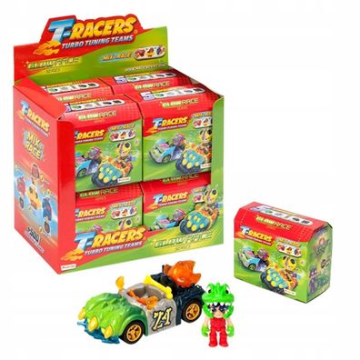 Spielzeug Spielset klappbares Fahrzeug mit Figur T-Racers Glow Race Serie 4 Mix