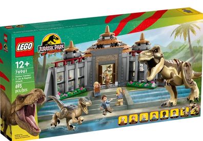 Lego Jurassic World 76961 Angriff des T. rex und des Raptors aufs Besucherzentrum