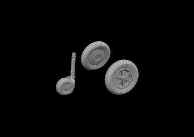 Eduard Accessories 1:72 Bf 109G-2/ G-4 wheels for bulged wings PRINT 1/72