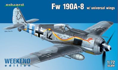 Eduard Plastic Kits 1:72 Fw 190A-8 w/ universal wings Weekend Edit