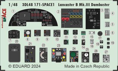 Eduard Accessories 1:48 Lancaster B Mk. III Dambuster SPACE 1/48 HKM