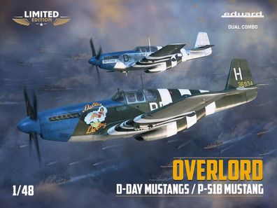 Eduard Plastic Kits 1:48 Overlord: D-DAY Mustangs / P-51B Mustang DUAL COMBO 1/48 E