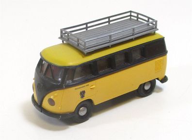 Brekina H0 1/87 VW T1 Bus schwarz gelb m. Dachträger o. OVP