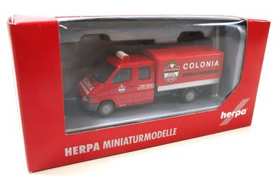 Modellauto H0 1/87 Herpa 046978 MB Sprinter DoKa Plane Colonia