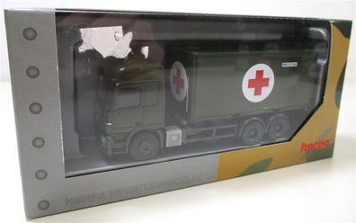 Modellauto H0 1/87 Herpa 746243 MB Actros Sani-Container BW