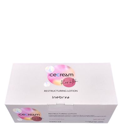 Inebrya/ Ice Cream Keratin "Restructuring Lotion" 12x11ml/ Haartherapie