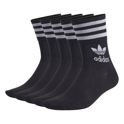 ADIDAS Socken Mid Cut black 5er pack - Größe: XL 46-48