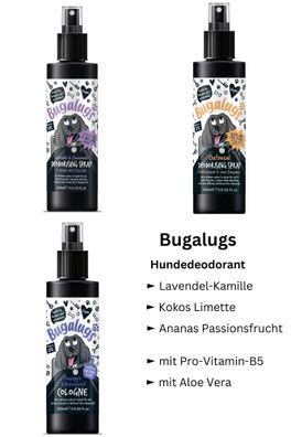 Bugalugs Hunde Parfüm-Deo verschiedene Düfte 200ml