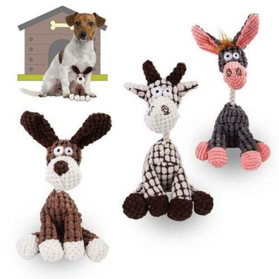 Haustier Hund Kau spielzeug Quietscher Weiches Plüsch Plüschtiere/