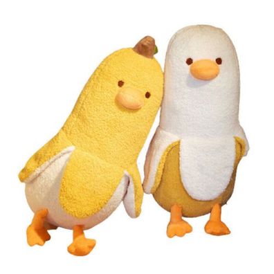Bananenenten Kuscheltier Plüschtier langer Körper umarmendes Kissen Plüsch Spielzeug