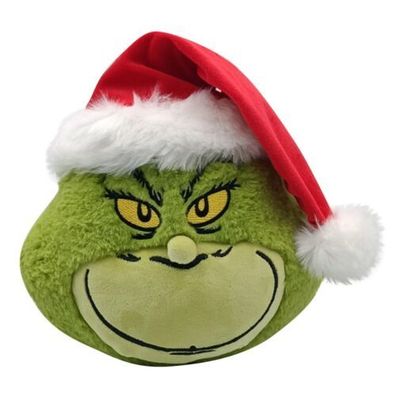 Grinch Kopf Weihnachtsbaum Grinchmas Spielzeug 23 cm Kissen Plüsch Plüschtiere