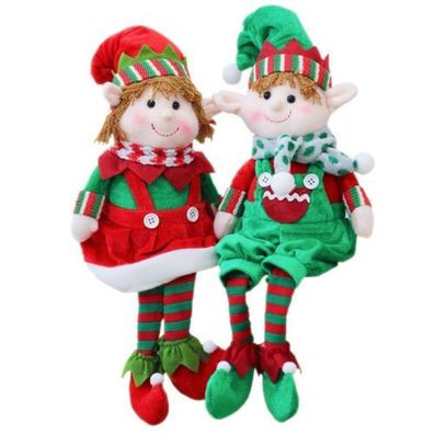Jungen und Mädchen Plüsch Plüschtiere Weihnachtsdekoration Elfen Spielzeug Puppen